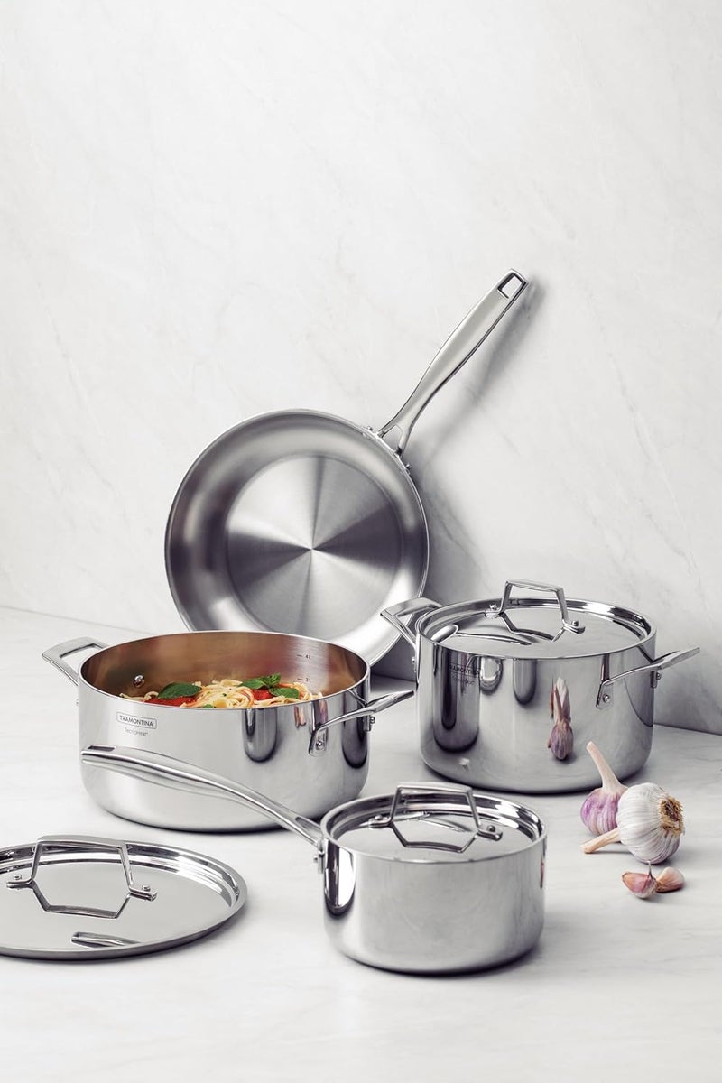 Tramontina Grano 7-piece stainless steel cookware set with tri-ply body, 65140126 - Image 5